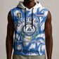 Cape Verde Football Sleeveless Hoodie Blue Sharks - Unbeaten in 90 Minutes