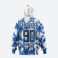 Cape Verde Football Zip Hoodie Blue Sharks - Unbeaten in 90 Minutes