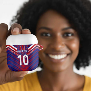 Custom Haiti National Football AirPods Case Dashiki Sporty Style - African Pride