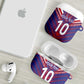 Custom Haiti National Football AirPods Case Dashiki Sporty Style - African Pride