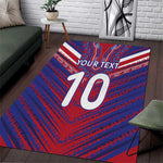 Custom Haiti National Football Area Rug Dashiki Sporty Style - African Pride