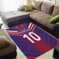 Custom Haiti National Football Area Rug Dashiki Sporty Style - African Pride