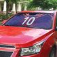 Custom Haiti National Football Auto Sun Shade Dashiki Sporty Style - African Pride