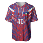 Custom Haiti National Football Baseball Jersey Dashiki Sporty Style - African Pride