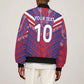 Custom Haiti National Football Bomber Jacket Dashiki Sporty Style - African Pride