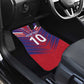 Custom Haiti National Football Car Mats Dashiki Sporty Style - African Pride