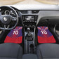 Custom Haiti National Football Car Mats Dashiki Sporty Style - African Pride