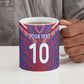 Custom Haiti National Football Ceramic Mug Dashiki Sporty Style - African Pride