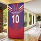Custom Haiti National Football Door Cover Dashiki Sporty Style - African Pride