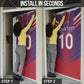 Custom Haiti National Football Door Cover Dashiki Sporty Style - African Pride