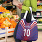 Custom Haiti National Football Grocery Bag Dashiki Sporty Style - African Pride