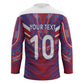 Custom Haiti National Football Hockey Jersey Dashiki Sporty Style - African Pride