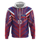 Custom Haiti National Football Hoodie Dashiki Sporty Style - African Pride