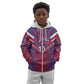 Custom Haiti National Football Kid Hoodie Dashiki Sporty Style - African Pride