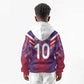 Custom Haiti National Football Kid Hoodie Dashiki Sporty Style - African Pride