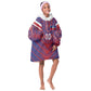 Custom Haiti National Football Kid Wearable Blanket Hoodie Dashiki Sporty Style - African Pride