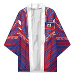 Custom Haiti National Football Kimono Dashiki Sporty Style - African Pride