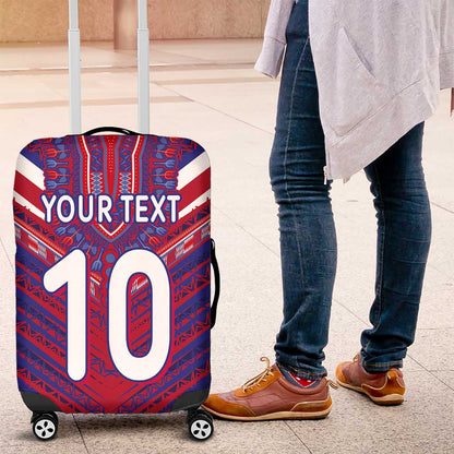 Custom Haiti National Football Luggage Cover Dashiki Sporty Style - African Pride