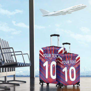 Custom Haiti National Football Luggage Cover Dashiki Sporty Style - African Pride