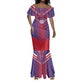 Custom Haiti National Football Mermaid Dress Dashiki Sporty Style - African Pride