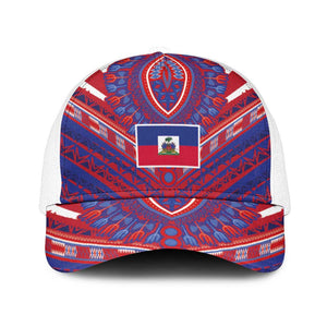 Haiti National Football Mesh Trucker Cap Dashiki Sporty Style - African Pride