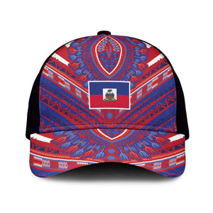 Haiti National Football Mesh Trucker Cap Dashiki Sporty Style - African Pride