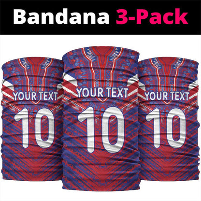 Custom Haiti National Football Neck Gaiter Dashiki Sporty Style - African Pride