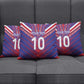 Custom Haiti National Football Pillow Cover Dashiki Sporty Style - African Pride