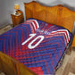 Custom Haiti National Football Quilt Dashiki Sporty Style - African Pride