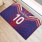 Custom Haiti National Football Rubber Doormat Dashiki Sporty Style - African Pride