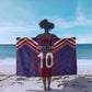 Custom Haiti National Football Sarong Dashiki Sporty Style - African Pride
