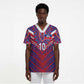 Custom Haiti National Football Scrub Top Dashiki Sporty Style - African Pride