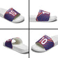 Custom Haiti National Football Slide Sandals Dashiki Sporty Style - African Pride