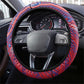 Haiti National Football Steering Wheel Cover Dashiki Sporty Style - African Pride