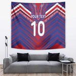 Custom Haiti National Football Tapestry Dashiki Sporty Style - African Pride