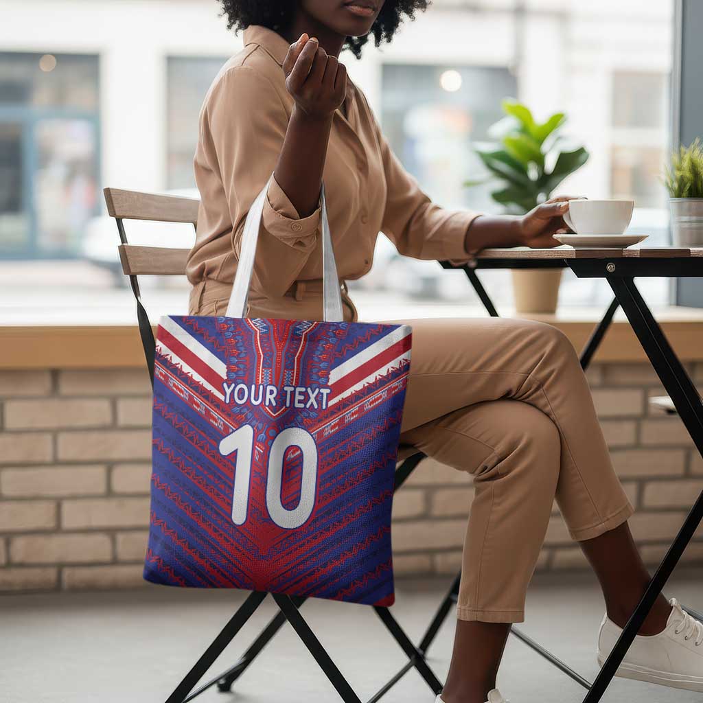 Custom Haiti National Football Tote Bag Dashiki Sporty Style - African Pride