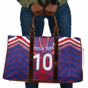Custom Haiti National Football Travel Bag Dashiki Sporty Style - African Pride
