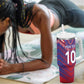 Custom Haiti National Football Tumbler With Handle Dashiki Sporty Style - African Pride