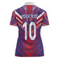 Custom Haiti National Football Women Polo Shirt Dashiki Sporty Style - African Pride