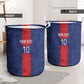 Custom Haiti National Football Laundry Basket Haiti Emblems Motif - African Pride