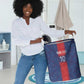 Custom Haiti National Football Laundry Basket Haiti Emblems Motif - African Pride