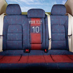 Custom Haiti National Football Back Car Seat Cover Haiti Emblems Motif - African Pride