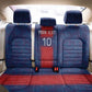 Custom Haiti National Football Back Car Seat Cover Haiti Emblems Motif - African Pride
