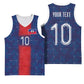 Custom Haiti National Football Basketball Jersey Haiti Emblems Motif - African Pride