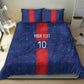 Custom Haiti National Football Bedding Set Haiti Emblems Motif - African Pride