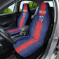 Custom Haiti National Football Car Seat Cover Haiti Emblems Motif - African Pride