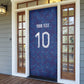 Custom Haiti National Football Door Cover Haiti Emblems Motif - African Pride