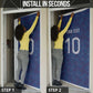 Custom Haiti National Football Door Cover Haiti Emblems Motif - African Pride
