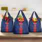 Custom Haiti National Football Grocery Bag Haiti Emblems Motif - African Pride