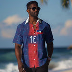 Custom Haiti National Football Hawaiian Shirt Haiti Emblems Motif - African Pride